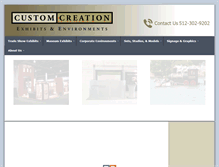 Tablet Screenshot of customcreation.com